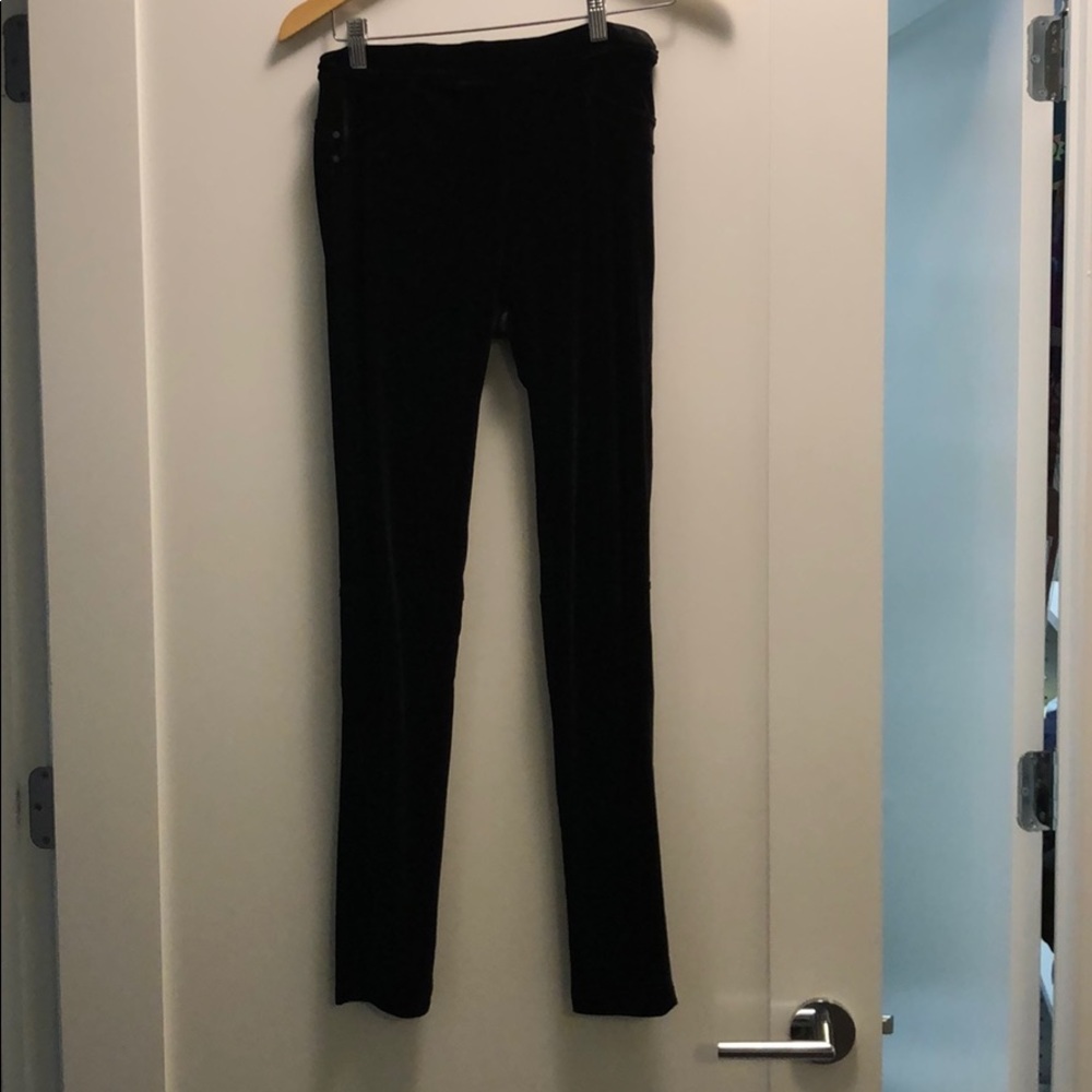 Sanctuary black velvet leggings worn 1x